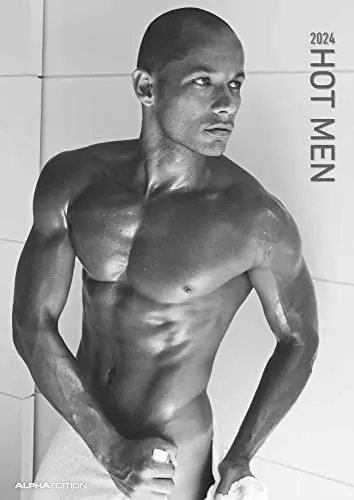 Produktbild: Hot Men 2024 - Bildkalender 29,7x42 cm - Männer - erotischer Kalender - hochwertiger Erotikkalender - schwarz-weiß - Wandplaner - Wandkalender