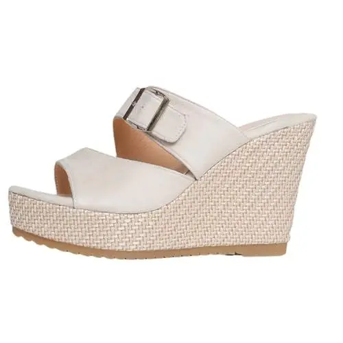 Produktbild: Hotel Hausschuhe Sandalen KorkfußBett Damen Frauen Schuhe Erwachsene Weibliche Lange Slipper Socken Für Frauen Frauen Sommer Einfarbig Slip On Casual Project Cloud Sandalen Clogs Damen Mit (White, 36)