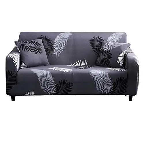 Produktbild: HOTNIU Sofa Überzug Elastischer Sofabezug 2 Sitzer – Stretch Couch Überzug Mit Muster, Universal Sofa Cover Inkl. 1 Kissenbezug, Pattern #Hyy