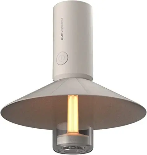 Produktbild: HOTO Campinglampe Aufladbar, Tragbar Camping Laterne 3 Modi 180 Lumen Camping Lampen mit 3100mAh Wiederaufladbar Akku, IPX6 Wasserdicht, Abnehmbarer Lampenschirm für Camping Wandern Außenbereich