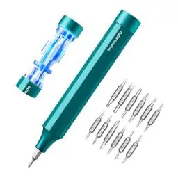 Produktbild: HOTO Feinmechaniker Schraubendreher Set, 24 in 1 Magnetisch Präzisions Schraubendreher Bits Set, Min Schraubenzieher Werkzeug Satz für Handy Laptop PC Brille Uhr, Klein 12 cm×1.66 cm, Grün