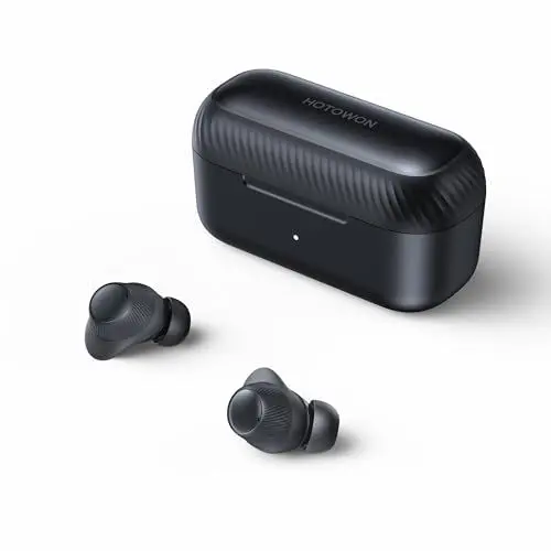 Produktbild: HOTOWON Bluetooth 5.3 Kopfhörer, In Ear Kopfhörer Kabellos Bluetooth Kabellose Kopfhörer Tiefer Bass, ANC Noise Cancelling Wireless Earbuds 42H Tiefer Bass, IPX7 Wasserdicht Ohrhörer