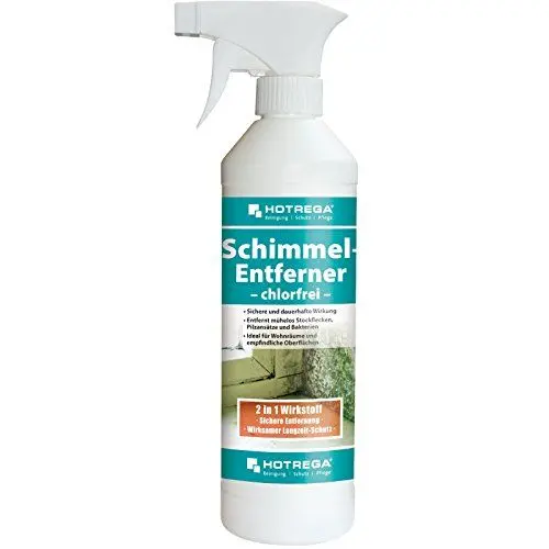 Produktbild: HOTREGA Schimmel Entferner chlorfrei 500 ml - beseitigt Pilze, Bakterien, verhindert weiteres Wachstum