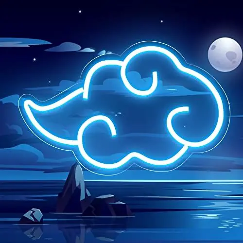 Produktbild: HOTUT LED Wolke Neon Schild,Wolken-Neonlicht,Blitz dekoratives Licht,Acryl Wolke Neon Light,Einstellbare Helligkeit,Wolke Leuchtreklame für Schlafzimmer,Kinderzimmer,Wohnzimmer,Party-Blau