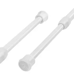 Produktbild: HOTUT Teleskopstange, 2 Stück Klein Ausziehbare Klemmstange, Klemmstange ohne Bohren, verstellbare kleine Spannstange für Duschvorhangstange, Kleiderstange, Schränke, Bücherregal