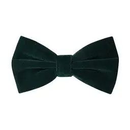 Produktbild: HOULIFE Fliege Herren - Verstellbare Fliege aus Samt Vorgebunden Fliege, einfarbige Fliegen mit Schmetterlingen für Bräutigam Hochzeit formal mit Geschenkbox (Dunkelgrün)