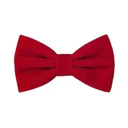 Produktbild: HOULIFE Fliege Herren - Verstellbare Fliege aus Samt Vorgebunden Fliege, einfarbige Fliegen mit Schmetterlingen für Bräutigam Hochzeit formal mit Geschenkbox (Rot)