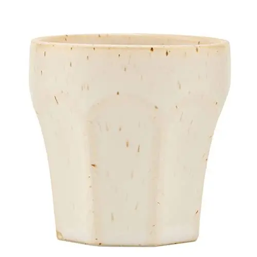 Produktbild: House Doctor Espressotasse, Espressobecher Berica Beige | Rustikaler Steingutbecher | Zeitloses dänisches Interior Design, 1 Stück (1er Pack)