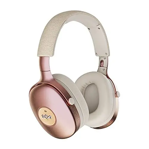 Produktbild: Marley House of Positive Vibration XL ANC Over Ear Kopfhörer Bluetooth - Noise Cancelling Kopfhörer kabellos aus nachhaltigen Materialien, 35 Std. Spielzeit, ANC Headphones mit Mikrofon, Copper