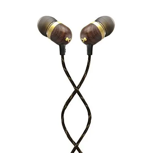 Produktbild: House of Marley Kopfhörer mit Kabel 'Smile Jamaica'- In-Ear Kopfhörer mit Mikrofon, 1-Knopf Steuerung & Geräuschisolierung, inkl. 2 Gel-Aufsätzen und verwicklungsfreies Kabel (Kupfer)
