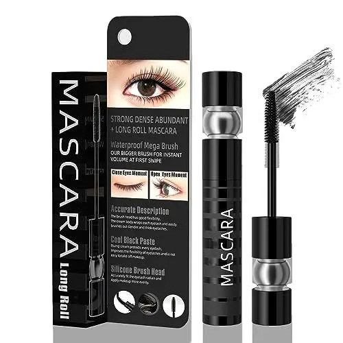 Produktbild: HOUSN Wasserfeste Wimperntusche, Schwarze Wimperntusche Für Voluminöse und längerwirkende Wimpern, für extrem lange Wimpern, für Kurze Wimpern, Verlängerung, Volumen und Länge