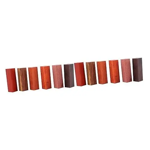 Produktbild: Housoutil 12 Stk Stift Holz bastelholz holzarbeiten Ebenholz Olive Füller Füllfederhalter Holzstift leer Stiftrohling aus stabilisiertem Holz Schimmel Bleistiftspitzer Bauholz