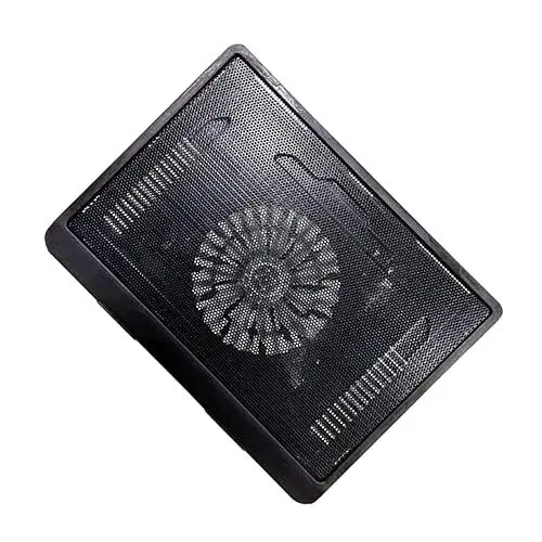 Produktbild: Housoutil 14 Zoll Notebook-kühler Gaming-Laptop-kühler Pad Gekippter Beleuchtungsständer Powered - Schwarz