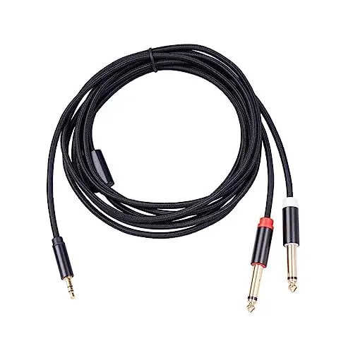 Produktbild: Housoutil 1Stk Stereo-Audiokabel Audio-Y-Splitter-Adapter Player-Audiokabel lichtwellenleiter optical audio cable optisches Audiokabel Audio-Adapterkabel Aluminiumlegierung Glasfaserkabel