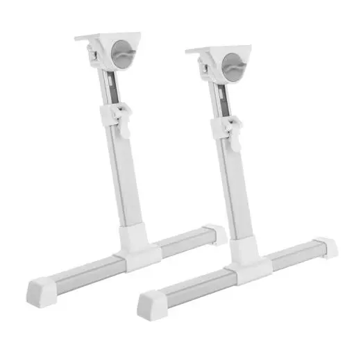 Produktbild: Housoutil 1 Satz klappbare Tischbeine Bartischbeine stehende Schreibtischbeine Bettbeine Kommode Bodentisch werktisch klappbar Folding Desk Bett Schreibtisch Bein Ersatzbein Plastik Weiß