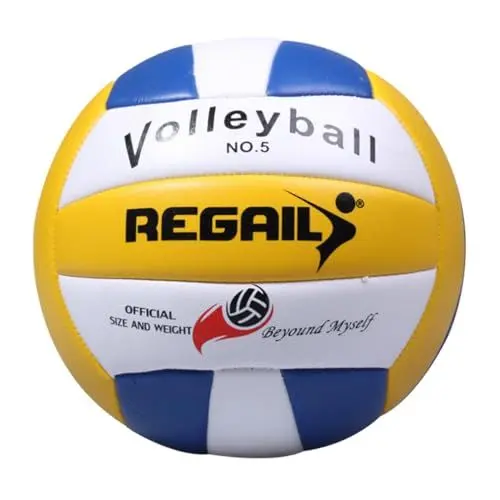 Produktbild: Housoutil 1 Stück Übungs-Volleybälle Größe 5 Standard-Volleyball Beachvolleyball Bunte Weiche Bälle Für Mädchen Jugendliche Teenager Draußen/Innen