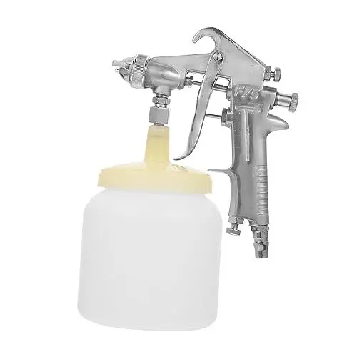 Produktbild: Housoutil 1stk Sprühpistole Pneumatische Werkzeuge Tragbares Spray Sprühgerät Für Wandfarbe Quadratischer Lampenschirm Öl Handlich F75 Weiß Wandgemälde Kunststoff Aluminium Wiederverwendbar