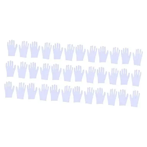 Produktbild: Housoutil 24 Paare Handschuhe Beauty Work Liner Handschuhfutter Aus Baumwolle Elastische Baumwollhandschuhe Baumwoll-handschuhe Baumwollhandschuhe Für Trockene Hände Damen Pan-perlen Weiß