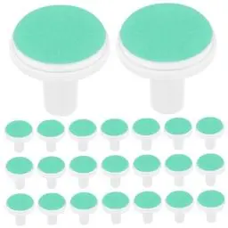 Produktbild: Housoutil 24 Stück elektrische Nagelfeile Baby-Ersatzpads, grüne Baby-Nagelfeile elektrische Ersatz, gefrostete Baby-Nagelknipserklingen, geeignet für Standard-Baby-Nagelfeilen ab 12 Monaten