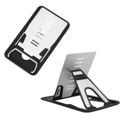 Produktbild: Housoutil 2 Pcs Aluminium Legierung Ständer Telefon Montage Halterung für Tragbare Vielseitig Tablet Ständer Einstellbare