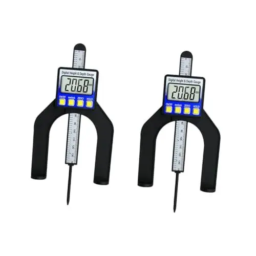 Produktbild: Housoutil 2 Stück 2 1 Rodeln Tischfräse Digitales Reifenmessgerät Speedmarker Lte-router Tiefe Höhenlehre Höhenmesser Höhenmessgerät Frästisch Tiefenmesser Schlaf Holzleim Anzahl Bremssattel