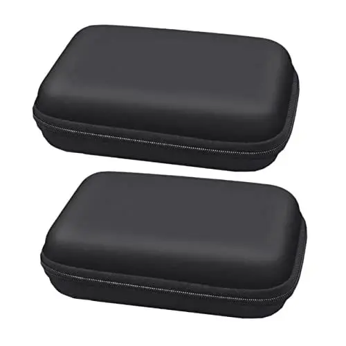 Produktbild: Housoutil Eva-festplattentasche 12 X 10 X 4 cm Schwarz 2er-Pack Tasche Für Elektronikzubehör Stoßfester Organizer