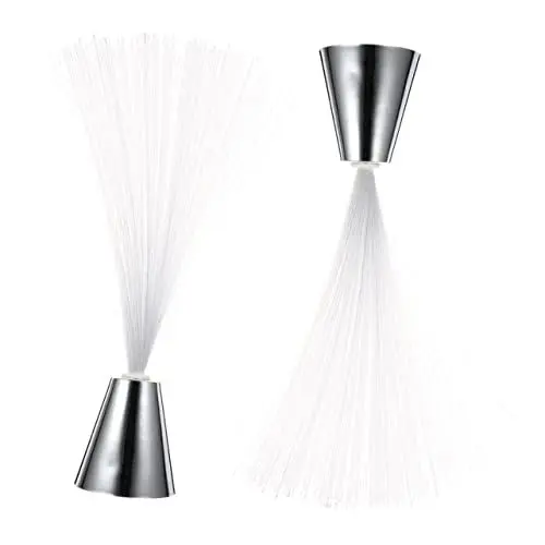 Produktbild: Housoutil 2st Faseroptische Blumenlampe Glasfaser-party-mittelstücke Aufleuchten Led-nachtlichtbirnen Desktop-licht Farbwechselndes Faserlicht Led-glasfaser-stick Blitz Batterie