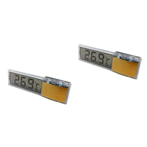 Produktbild: Housoutil 2st Schildkrötenbecken-thermometer Tauchthermometer Aquarium Für Betta-fische Elektronisches Zubehör Aquariumzubehör Glassaugnäpfe Kampfpanzer Reptilienbecken 3d Flüssigkristall