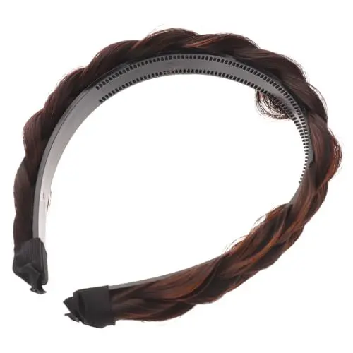 Produktbild: Housoutil 3St geflochtenes Stirnband perücke perrücke hair extension Zopfgummi حجاب Fischgrätengeflecht schmücken Haarschmuck Kopfbedeckung Mädchen Haarnadel chemische Faser