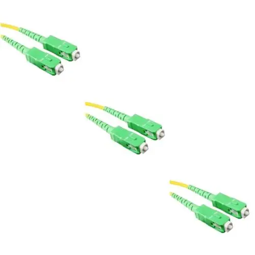Produktbild: Housoutil 3St LWL-Patchkabel messgerät gaussmeter mm PVC-Kabelmantel Daten Center Telekommunikation -Adapter Single-Core-LWL-Jumper gd Glasfaserkabelnetz Einzelprozessor Faser-Jumper Zopf