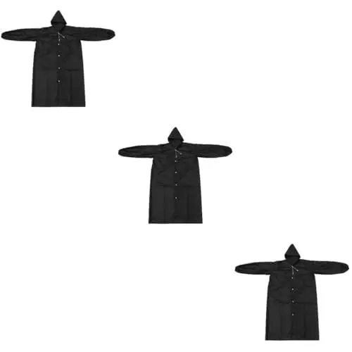 Produktbild: Housoutil 3st Sicherheitsoveralls Wiederverwendbarer Regenponcho Regenponchos Für Erwachsene Ponchos Für Männer Herren Regenponcho Männer Poncho Klare Ponchos Gefrostet Mann Werkzeugkasten