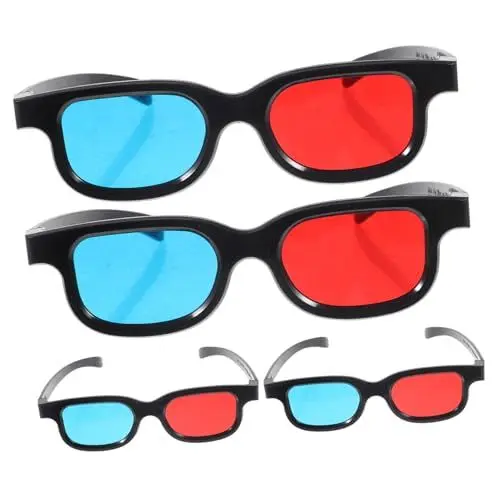 Produktbild: Housoutil 3D-Brille für Filme 3D-filmbrille für Den Fernseher Zu Hause Rote Brille und Bequem für Frauen und Männer