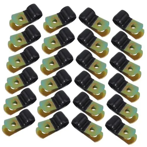 Produktbild: Housoutil 50 Stück Kabelklemmen Kabelmanagement Clips Kabelklemmen Aus Metall Kabelklemmen Für Wand Kabelklemmen Für Kabelmanagement Praktische Kabelklemmen Wandkabelklemmen Mit