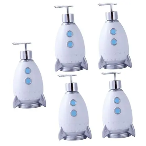 Produktbild: Housoutil 5St lotionspender toiletten zubehör geschirrspülmittel Spender Bathroom Decoration flaschenpumpe Füllung Seifenspender Flasche drücken Lotionsflasche Reisen Duschgel ABS-Pumpenkopf