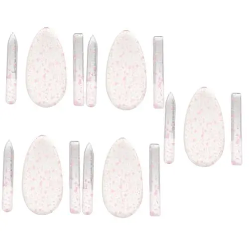 Produktbild: Housoutil 5 Sätze Fußschleifer-Set Glasnagelfeile Nagelpuffer Maniküre-Werkzeuge Fußpflegeset Nagel-Kits Nagelfeilen für die Füße Pediküre Fußfeile Hacke einstellen Wäscher