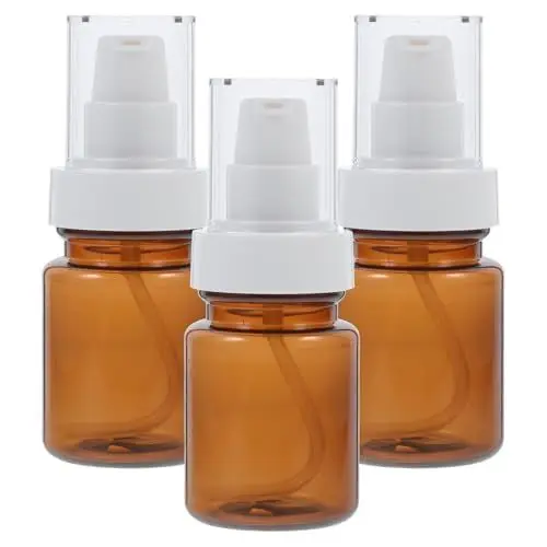 Produktbild: Housoutil 60 Ml Reise-Pumpflasche, 3 Stück Nachfüllbare Kunststoff-Pumpflasche, Leere Pumpflasche. Geeignet Für Lotion, ätherisches öl, Duschgel, Kosmetik