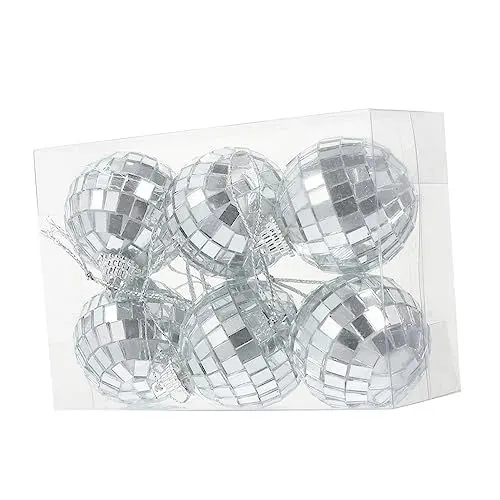 Produktbild: Housoutil 6stücke Spiegelkugeln Für Disco-party Dekoration Hängende Discokugeln Für Hochzeiten Geburtstagsfeiern Und Weihnachtsbaum Hochwertige Partyzubehör Für Verschiedene Anlässe