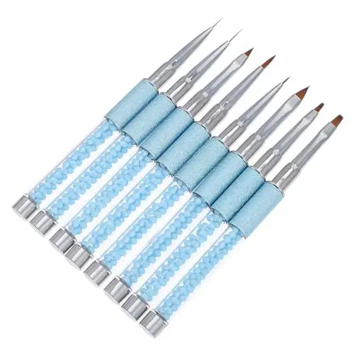 Produktbild: Housoutil 8stücke Teiliges Nagelpinsel-set Für Acrylgel Nagelpinsel Für Nagelkunst Pinselset Für Professionellen Salon Und Heimgebrauch