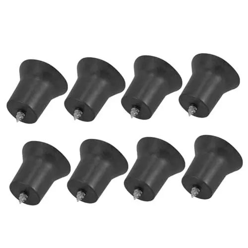 Produktbild: Housoutil 8st Gasherd-fußmatte Gasherdroste Brennerroste Für Gasherde Gaskochfeldschutz Zubehör Für Gasherde Gasherd Brenner Teile Für Gasherde Wokring Für Gasherd Gaskocher Metall Black