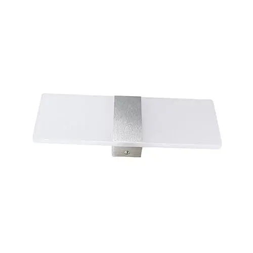 Produktbild: Housoutil 12w Kristall Wandleuchter Gebürsteter Silberner Sockel Wandbeleuchtung für Schlafzimmer/badezimmer Warmweiß