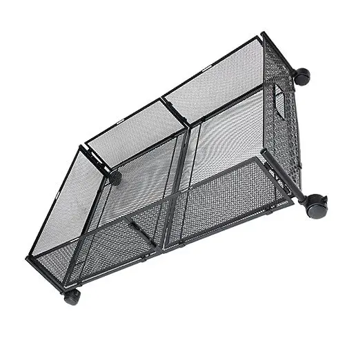 Produktbild: Housoutil Ergonomische Aufbewahrung Unter Dem Bett Zusammenklappbarer Bett-Organizer Aus Stahl Leicht Zugängliche Schublade Für Effiziente Raumausnutzung