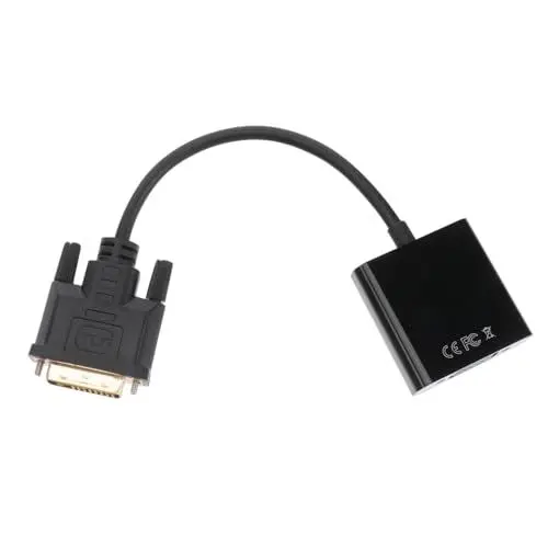 Produktbild: Housoutil Dvi-Adapter 24 1 Pin Videokabel Verbinden Sie Dvi mit Pc-auflösungen Schwarz Einfache Installation