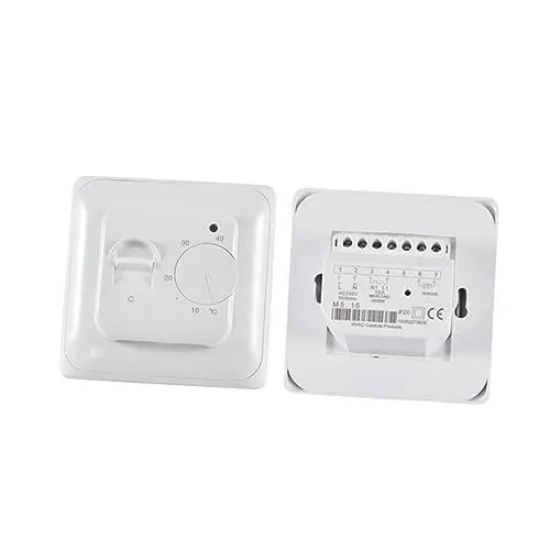 Produktbild: Housoutil Hausthermostat Heizungsthermostat Heizkörperthermostat Temperaturregler Elektrischer Fußbodenheizungssensor M5 Sonde Mechanisch Weiß Programmierbarer Thermostat