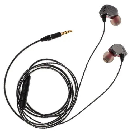 Produktbild: Housoutil C Kabelgebundenes Kopfhörer-Headset In-Ear-Stereo-bass Mit Mikrofon Laufen Sportkopfhörer Grau