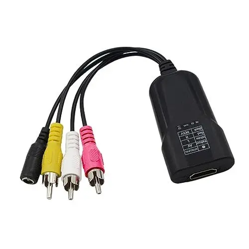 Produktbild: Housoutil Universal Av Adapter Auflösung Kein Netzteil Tragbares Design Kompatibel Schwarz