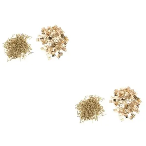 Produktbild: Housoutil 2 Sets Mini-kupferscharniere Scharnier Für Holzkisten 50er-packung Für Schmuckschatullen Bastelprojekte 100 Stück * 2