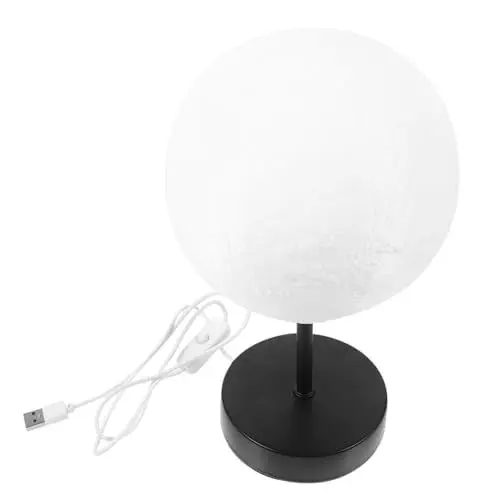 Produktbild: Housoutil Mondlampe Nachtlicht Led-nachtlampe Mondlichtlampe Mondnachtlampe Schlafzimmer Licht Leichte Dekoration Dekoratives Licht Am Bett Nachtlampe Led-lampe Raumlicht Eisen