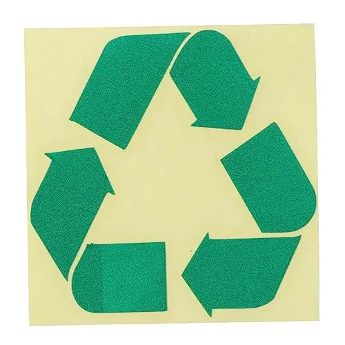 Produktbild: Housoutil Recycling Logo Selbstklebende Aufkleber Reflektierende Für Innen Und Außenbereich Symbol Recycling Und Umweltbewusstsein
