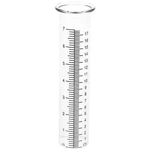 Produktbild: Housoutil Regen Manometer Regenmesser Für Garten 2Pcs Glas Regenmesser Ersatz Regenmesser R?hrchen Regenmesser Glasr?hrchenblüte Vase für Gartengarten im Freien nach Hause Regenmesser Labor Rohre