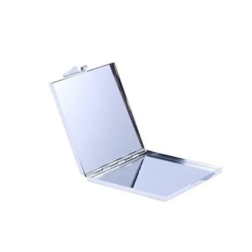 Produktbild: Housoutil Reise-Kosmetikspiegel runder Kosmetikspiegel Wandspiegel Make-up-Spiegelleuchten zusammenklappbarer Spiegel Reisespiegel einfach Schminkspiegel Klappspiegel Kleiner Spiegel
